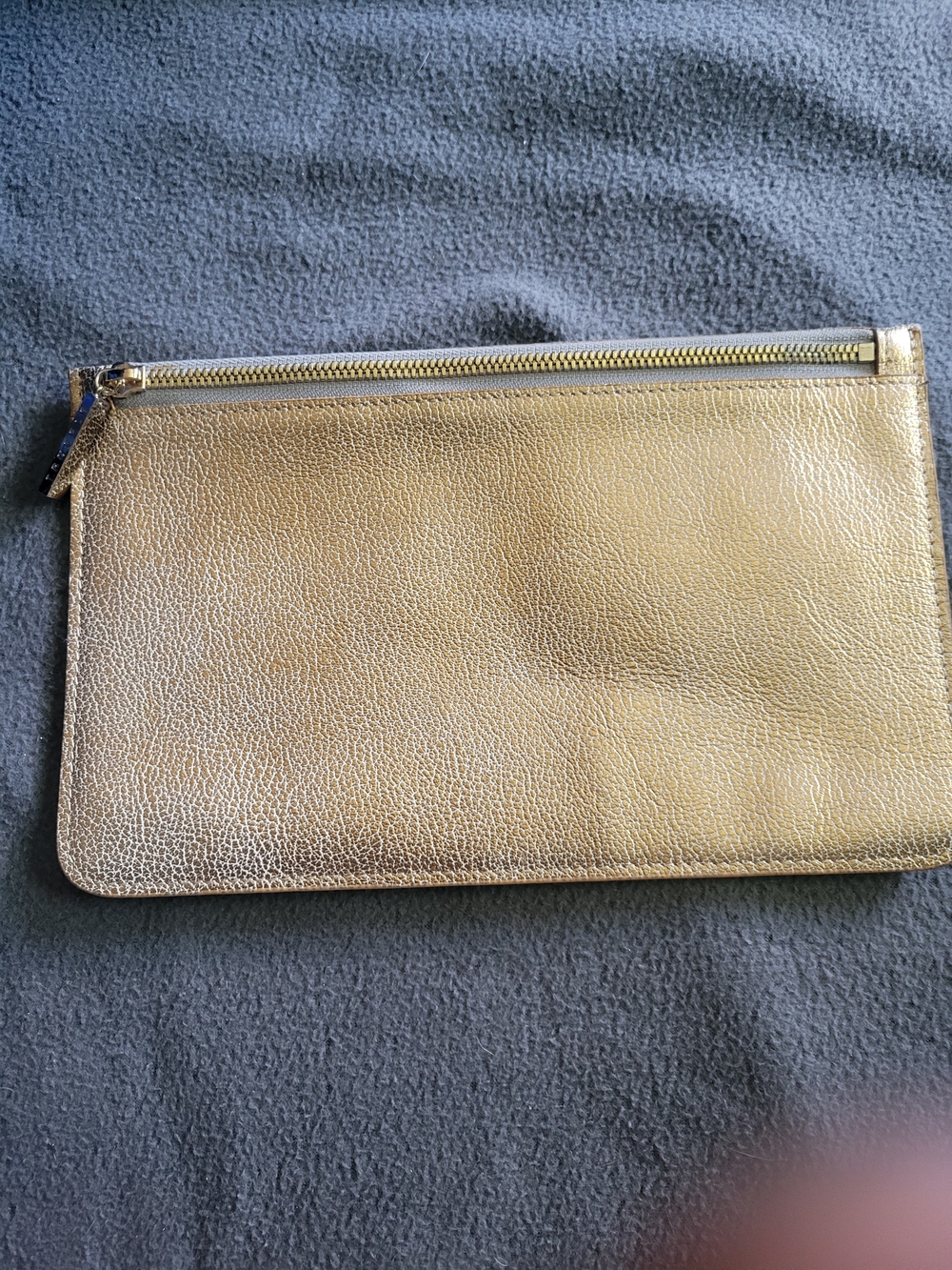 Metallic Gold Wristlet Clutch
